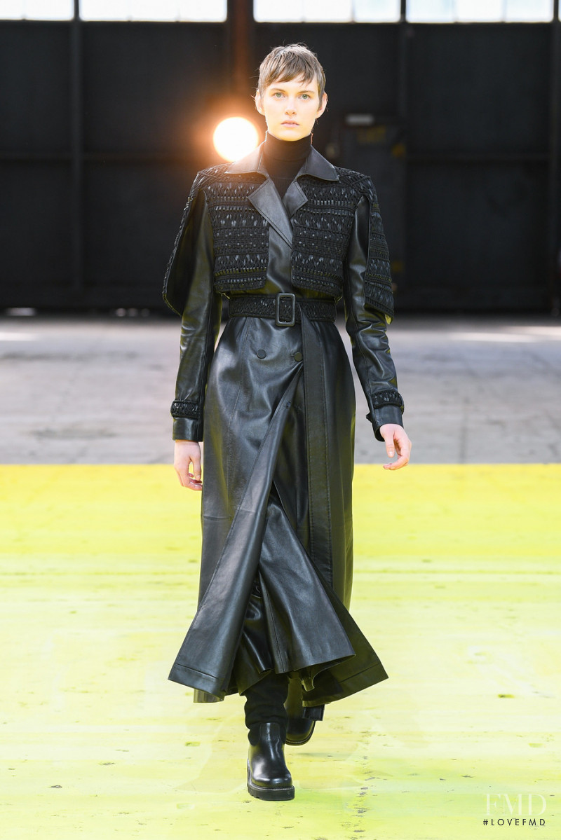 Viktoria Lien featured in  the Gabriela Hearst fashion show for Autumn/Winter 2022