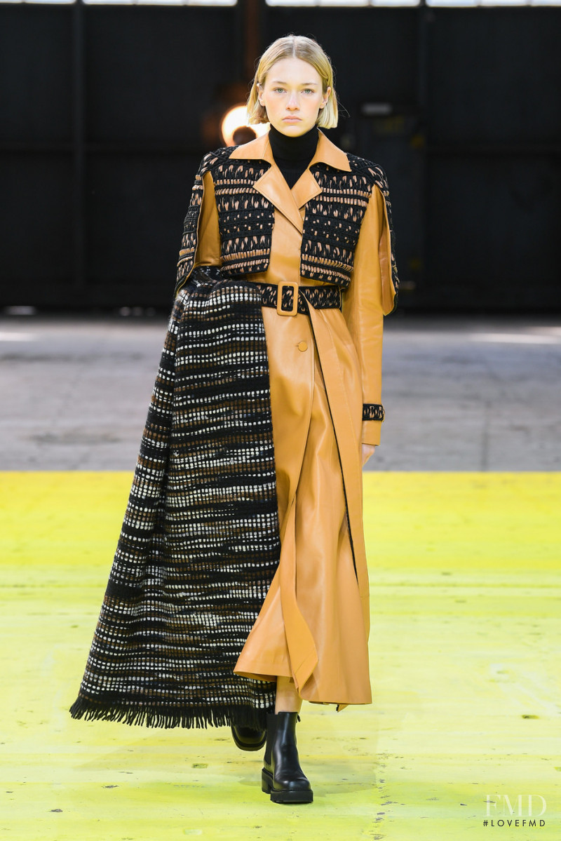 Ella Rattigan featured in  the Gabriela Hearst fashion show for Autumn/Winter 2022