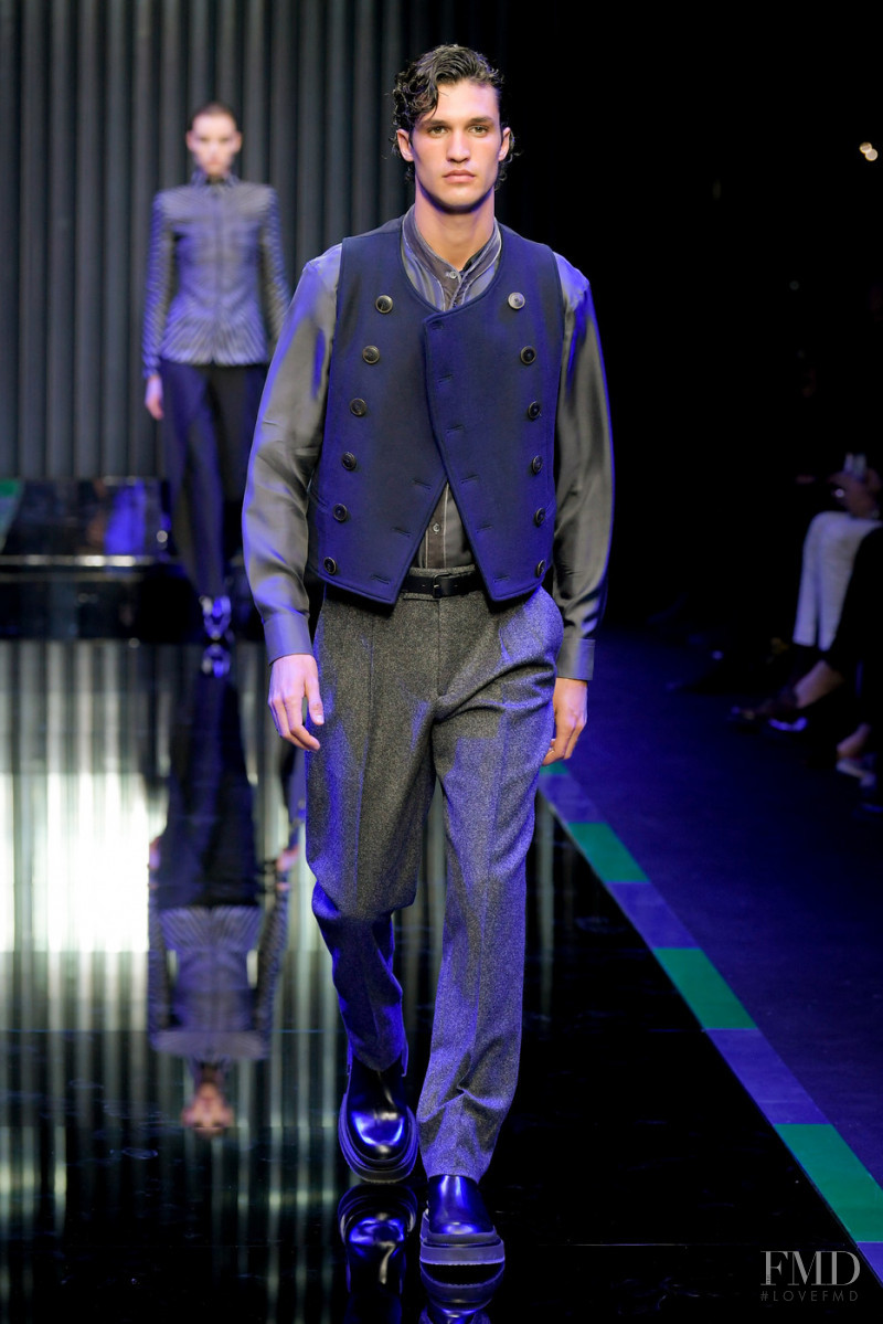 Francisco Henriques featured in  the Giorgio Armani fashion show for Autumn/Winter 2022
