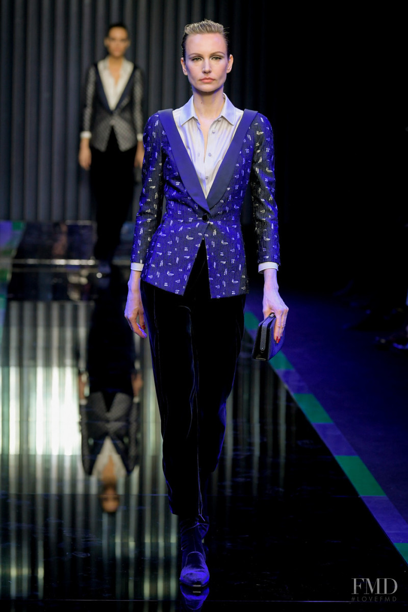 Agnese Zogla featured in  the Giorgio Armani fashion show for Autumn/Winter 2022