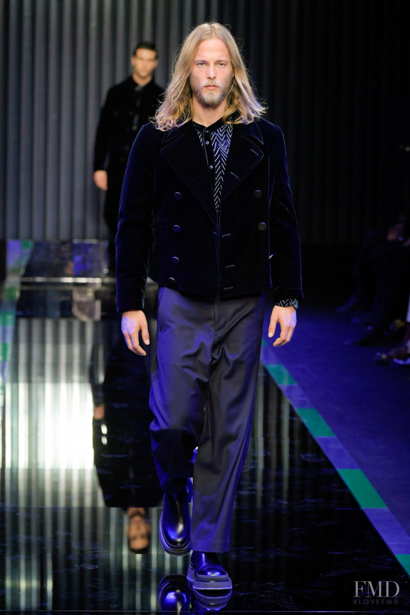 Luke Maehlmann featured in  the Giorgio Armani fashion show for Autumn/Winter 2022