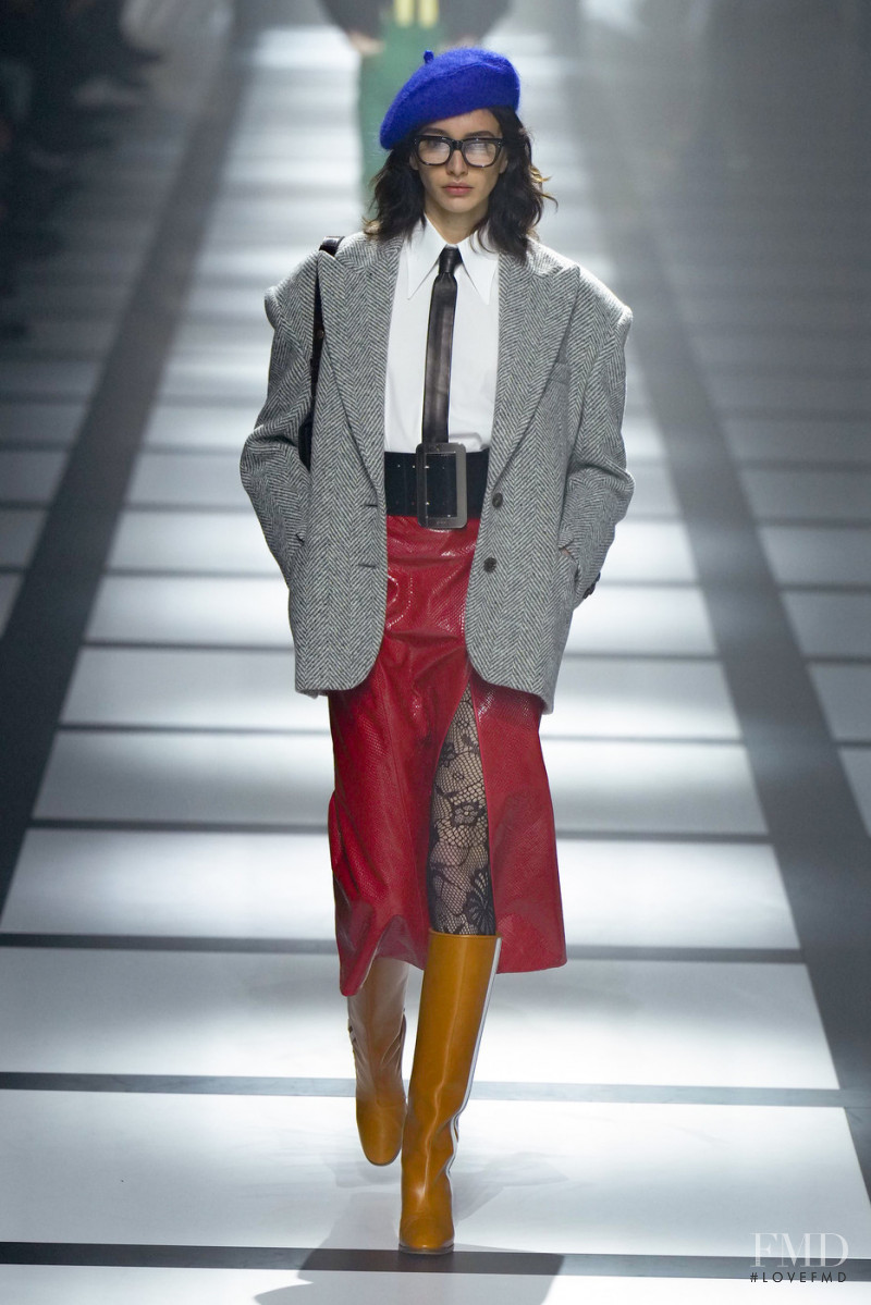 Karime Bribiesca featured in  the Gucci fashion show for Autumn/Winter 2022