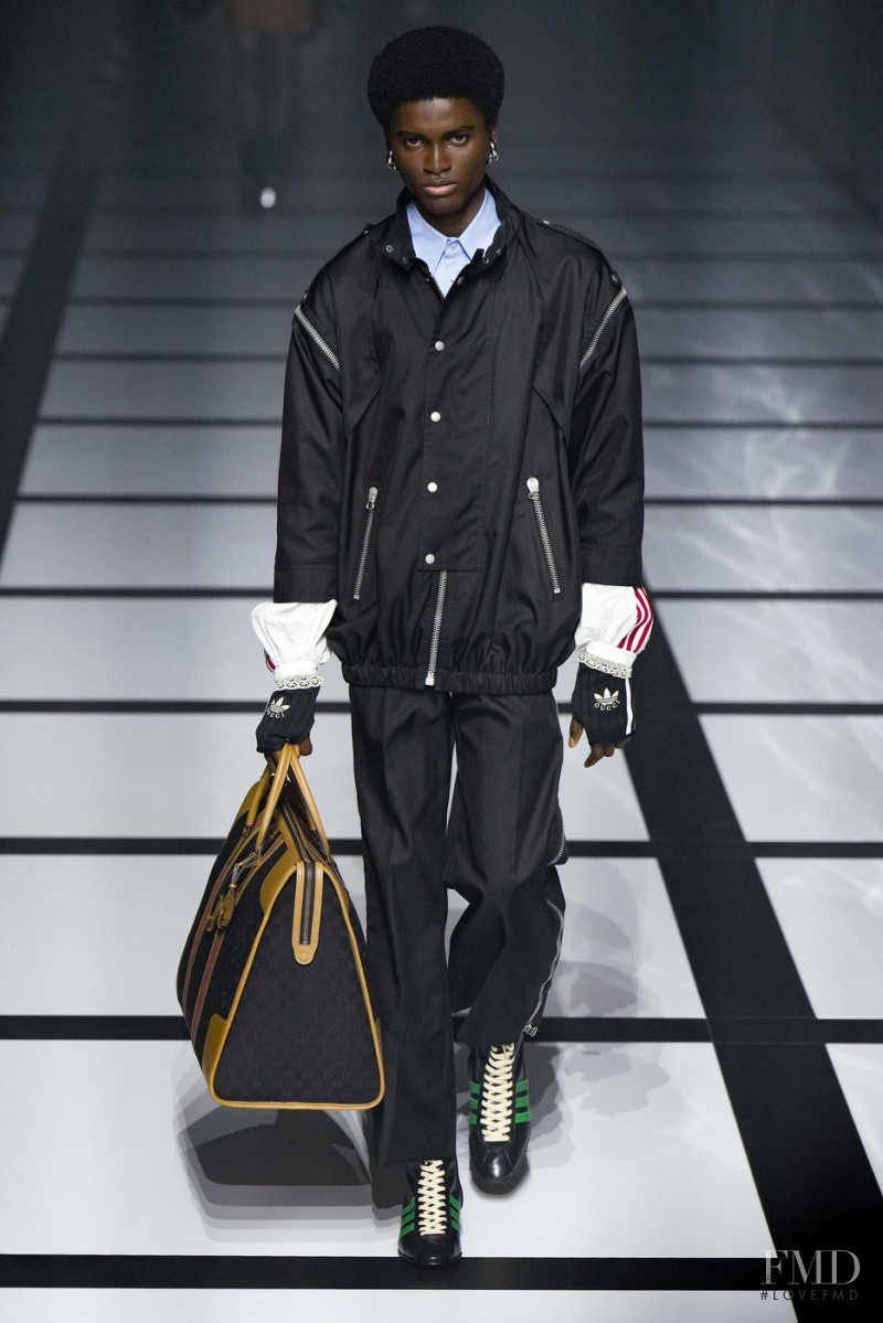 Oba Emmanuel Okunola featured in  the Gucci fashion show for Autumn/Winter 2022