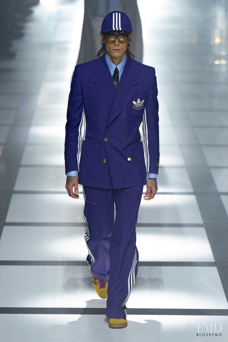 Simon Nygard featured in  the Gucci fashion show for Autumn/Winter 2022
