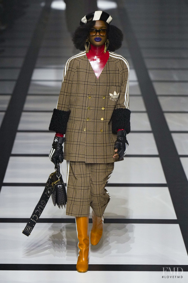 Scarlet Peguero featured in  the Gucci fashion show for Autumn/Winter 2022