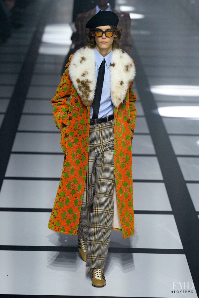 Frederic Bittner featured in  the Gucci fashion show for Autumn/Winter 2022