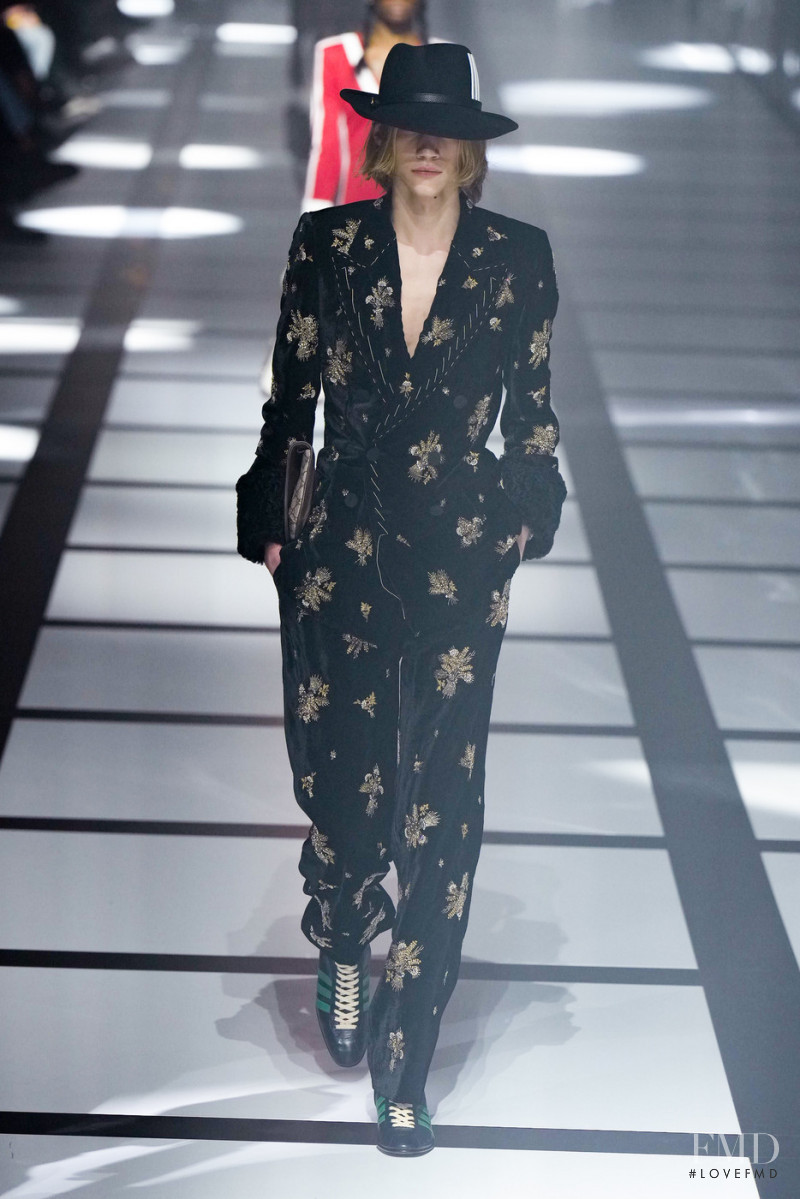 Valentyn Boyko featured in  the Gucci fashion show for Autumn/Winter 2022