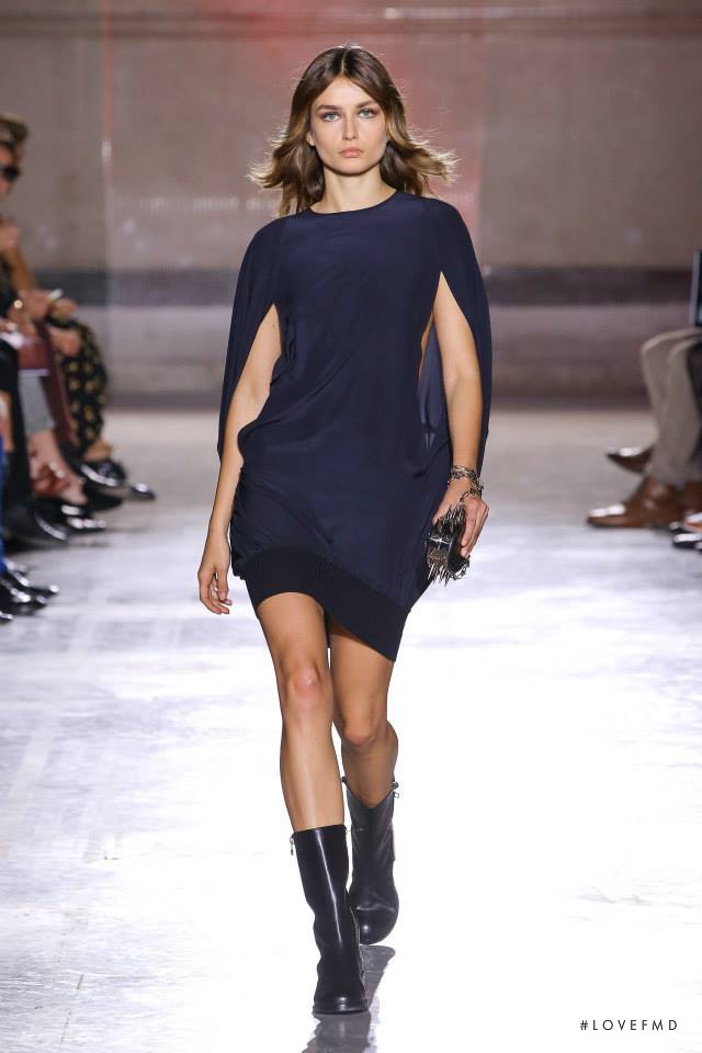 Andreea Diaconu featured in  the Irfe fashion show for Spring/Summer 2014