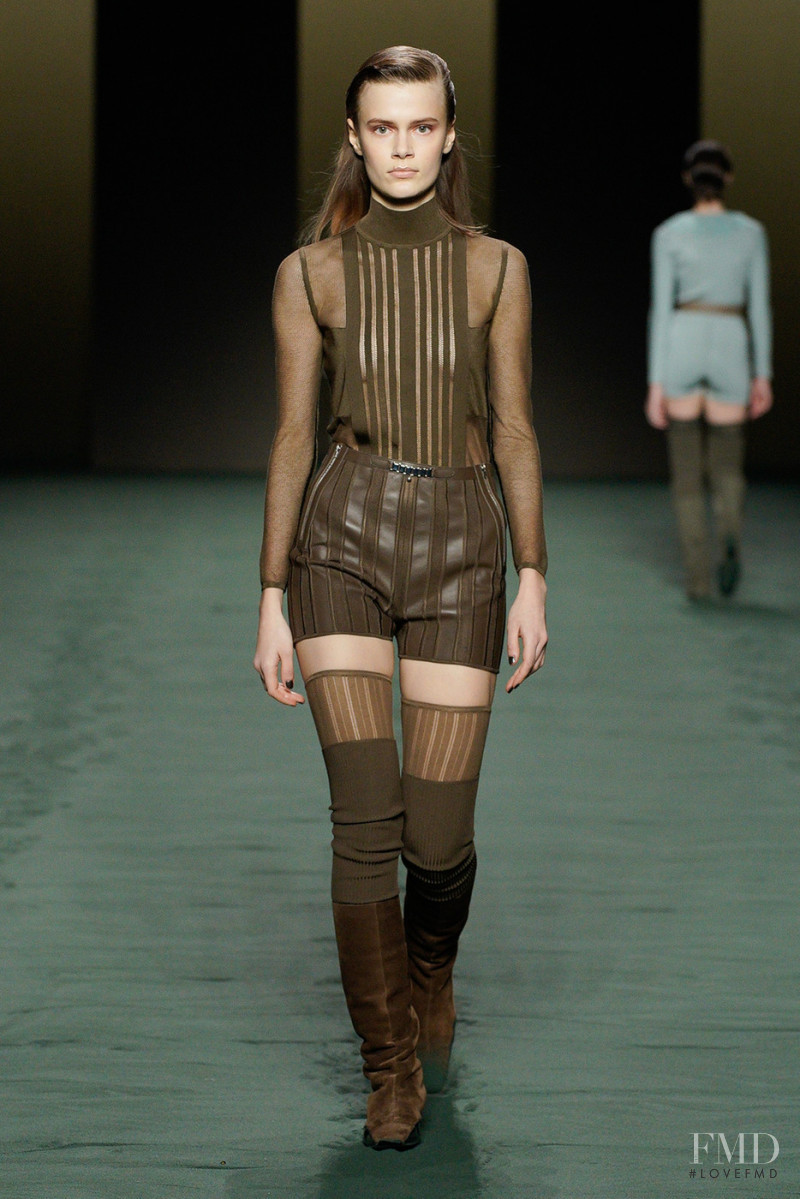 Daria Koshkina featured in  the Hermès fashion show for Autumn/Winter 2022