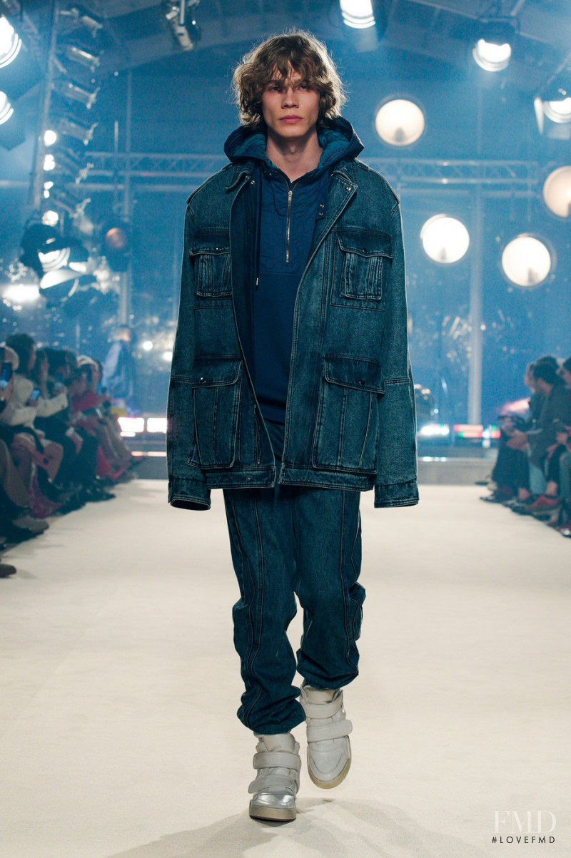 Aaron Lazar featured in  the Isabel Marant fashion show for Autumn/Winter 2022
