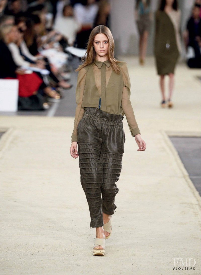Esther Heesch featured in  the Chloe fashion show for Spring/Summer 2014