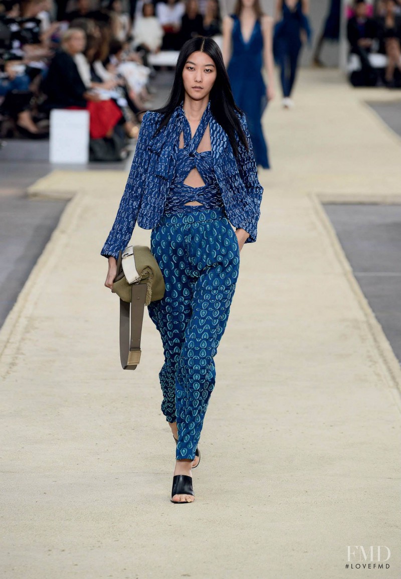Ji Hye Park featured in  the Chloe fashion show for Spring/Summer 2014