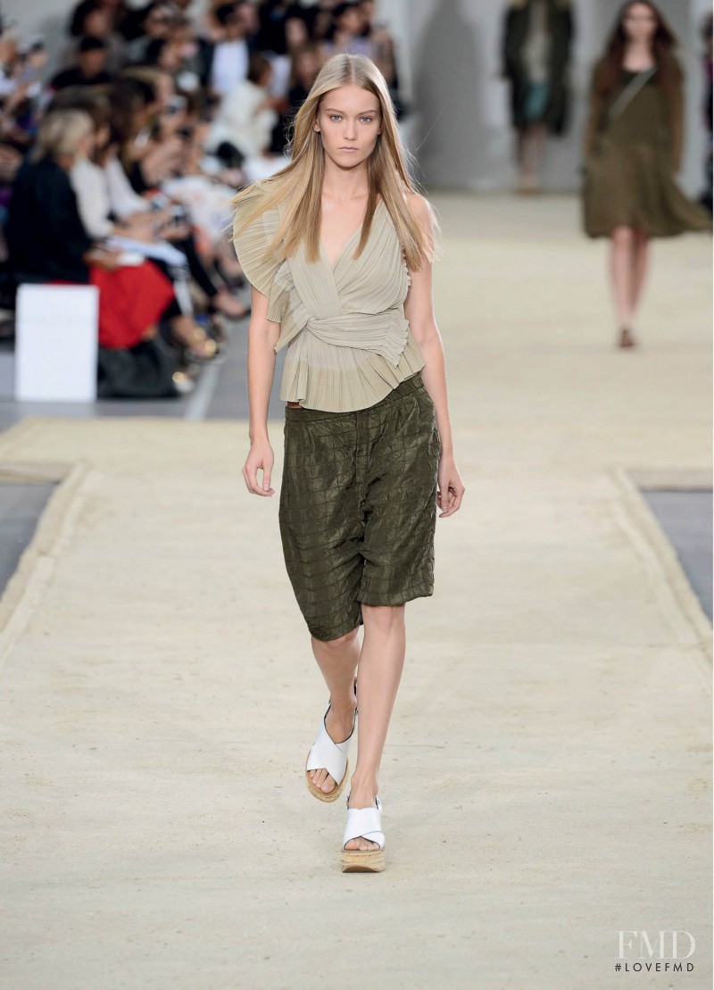 Katerina Ryabinkina featured in  the Chloe fashion show for Spring/Summer 2014