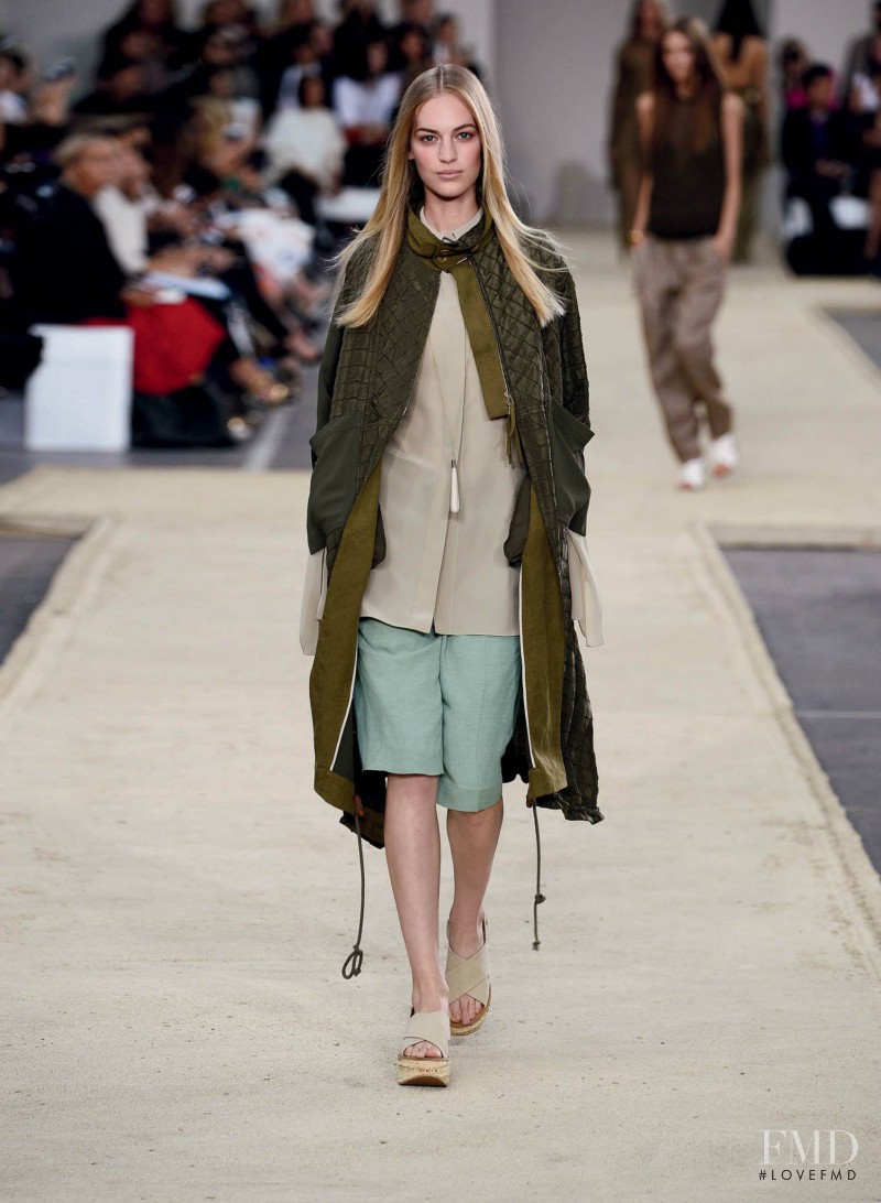 Vanessa Axente featured in  the Chloe fashion show for Spring/Summer 2014