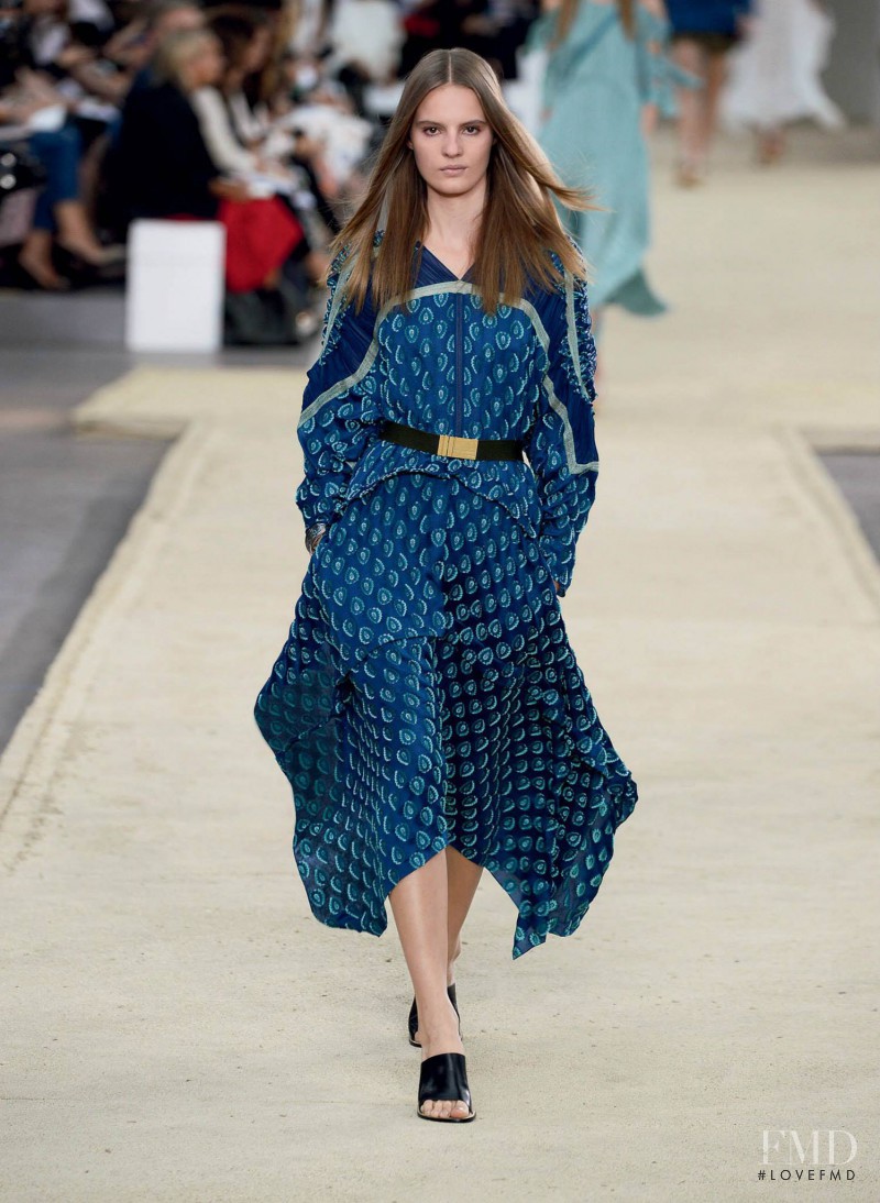 Tilda Lindstam featured in  the Chloe fashion show for Spring/Summer 2014