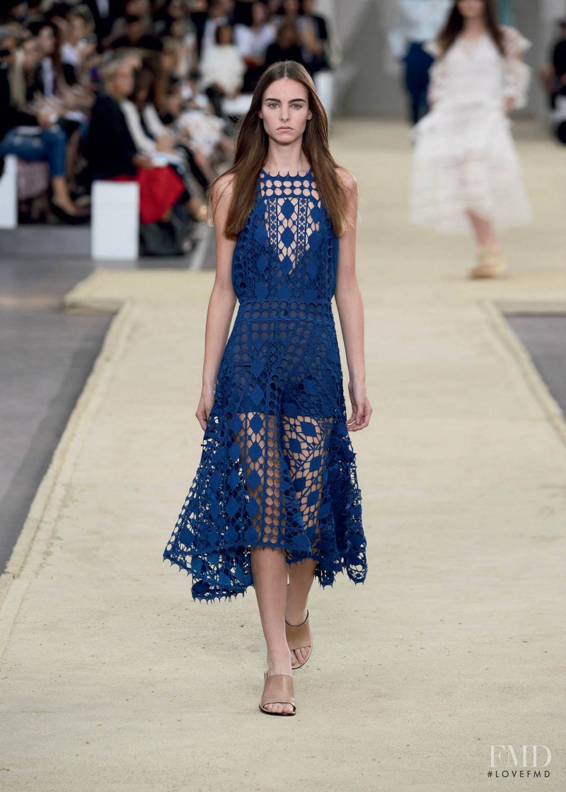 Estella Brons featured in  the Chloe fashion show for Spring/Summer 2014
