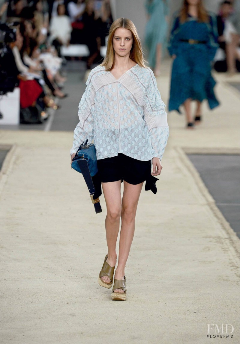 Julia Frauche featured in  the Chloe fashion show for Spring/Summer 2014