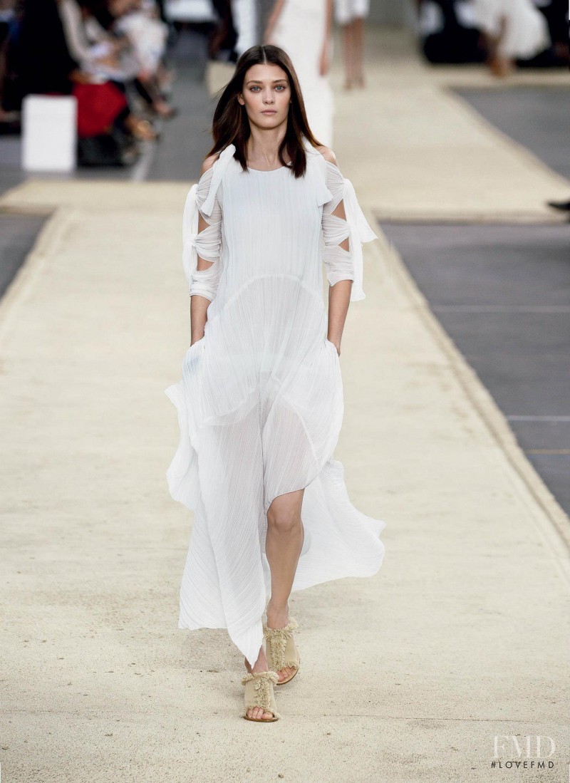 Diana Moldovan featured in  the Chloe fashion show for Spring/Summer 2014