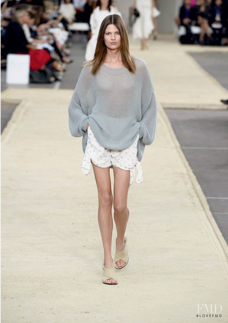Bette Franke featured in  the Chloe fashion show for Spring/Summer 2014