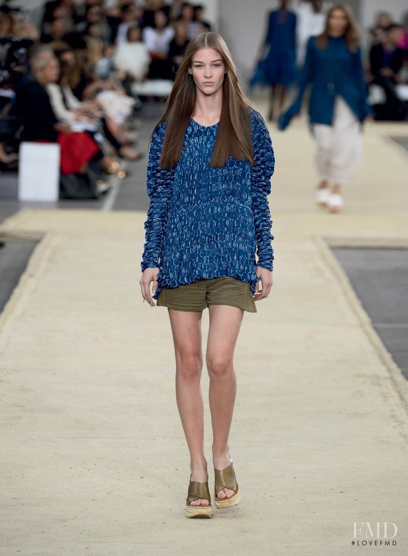 Elena Bartels featured in  the Chloe fashion show for Spring/Summer 2014