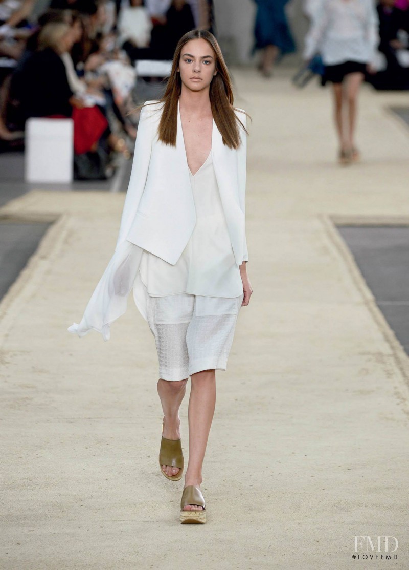 Alma Durand featured in  the Chloe fashion show for Spring/Summer 2014