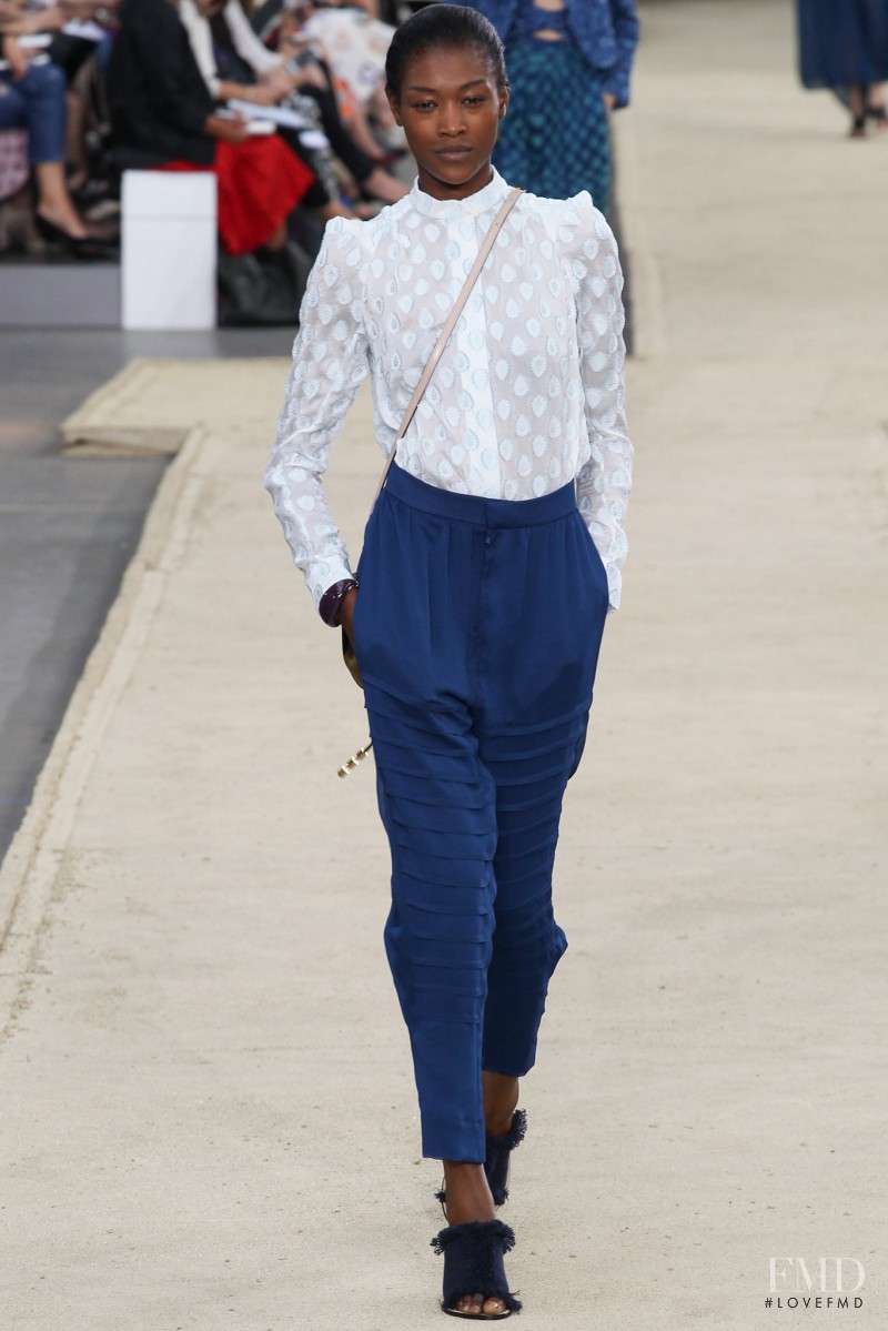 Betty Adewole featured in  the Chloe fashion show for Spring/Summer 2014