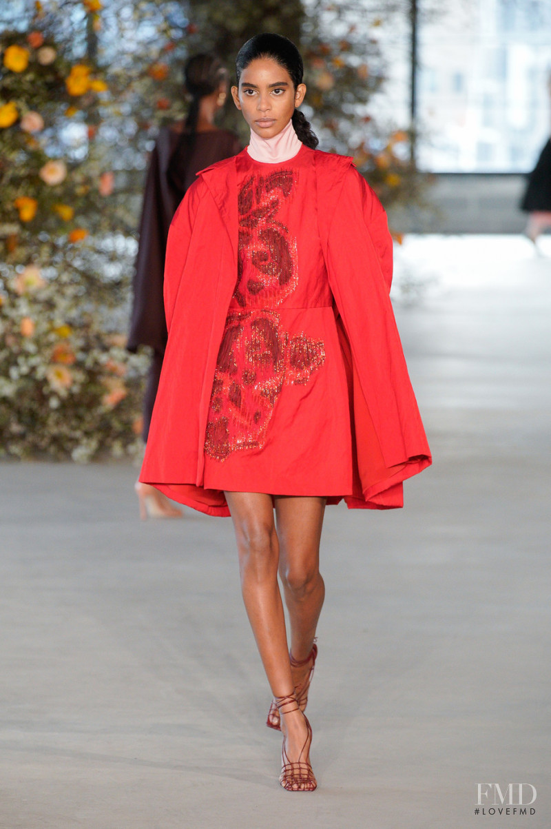 Allana Santos Brito featured in  the Jason Wu Collection fashion show for Autumn/Winter 2022
