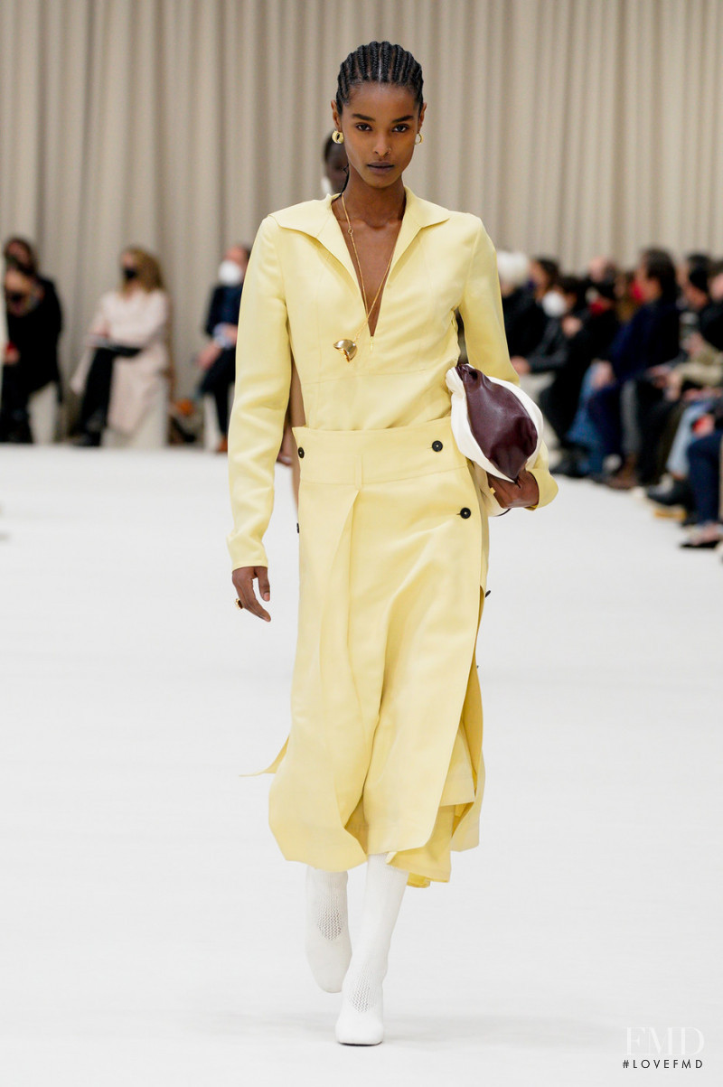 Malika Louback featured in  the Jil Sander fashion show for Autumn/Winter 2022