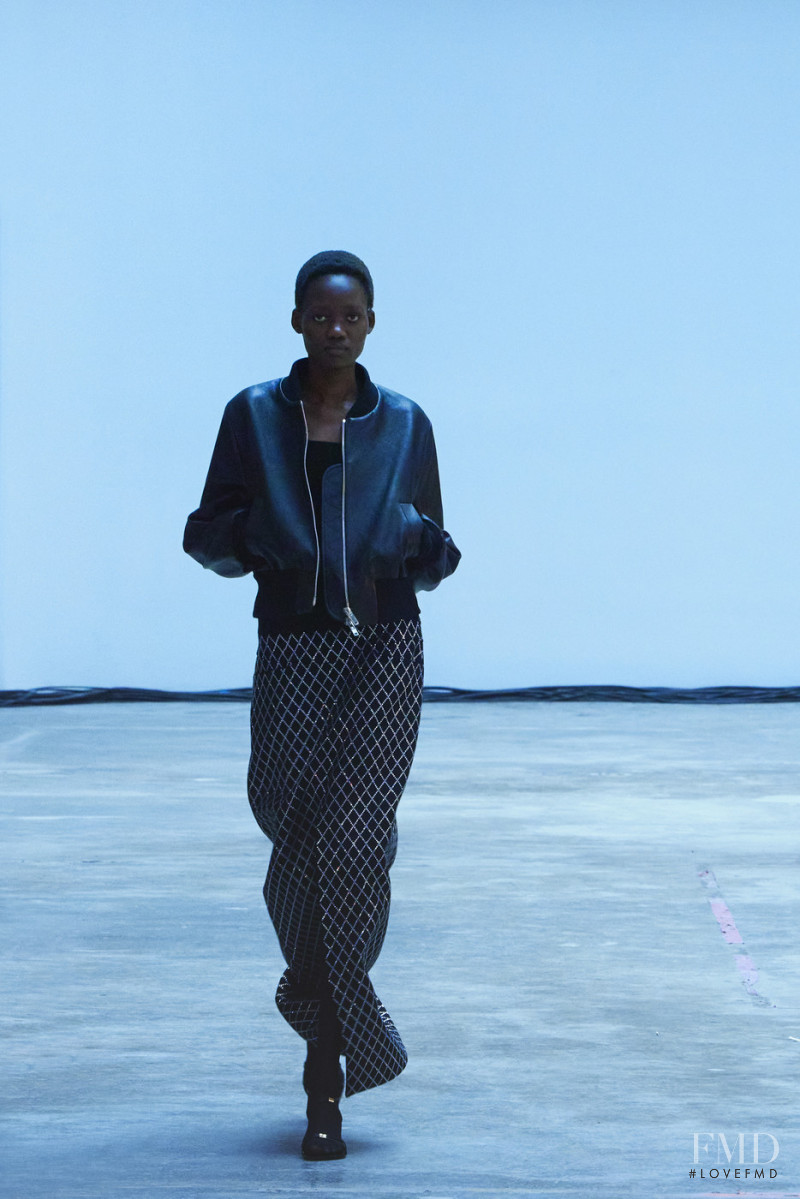 Caren Jepkemei featured in  the Khaite fashion show for Autumn/Winter 2022