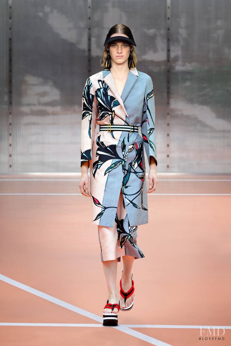 Ashleigh Good featured in  the Marni fashion show for Spring/Summer 2014