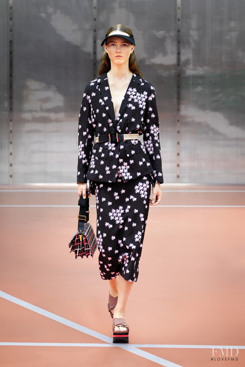 Julie Hoomans featured in  the Marni fashion show for Spring/Summer 2014