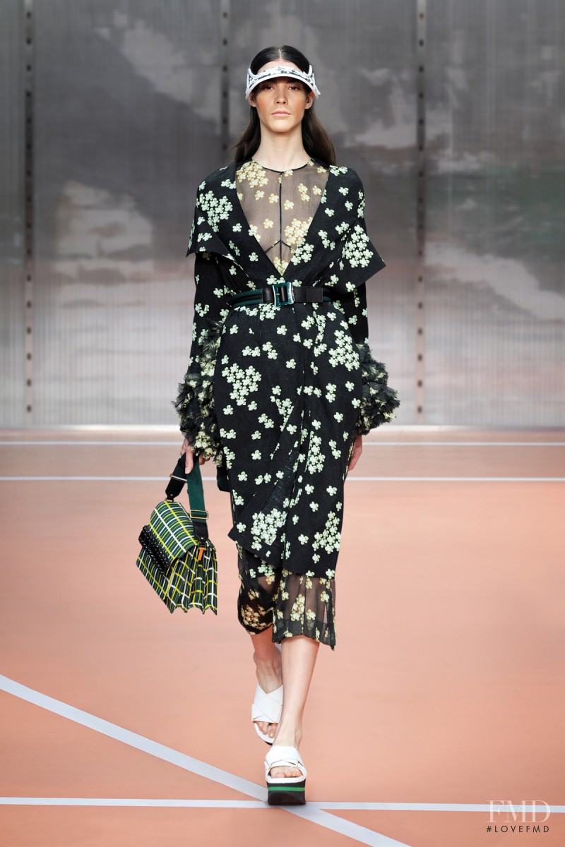 Carla Ciffoni featured in  the Marni fashion show for Spring/Summer 2014