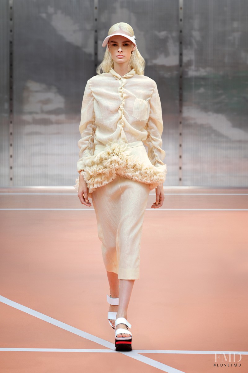 Irene Hiemstra featured in  the Marni fashion show for Spring/Summer 2014