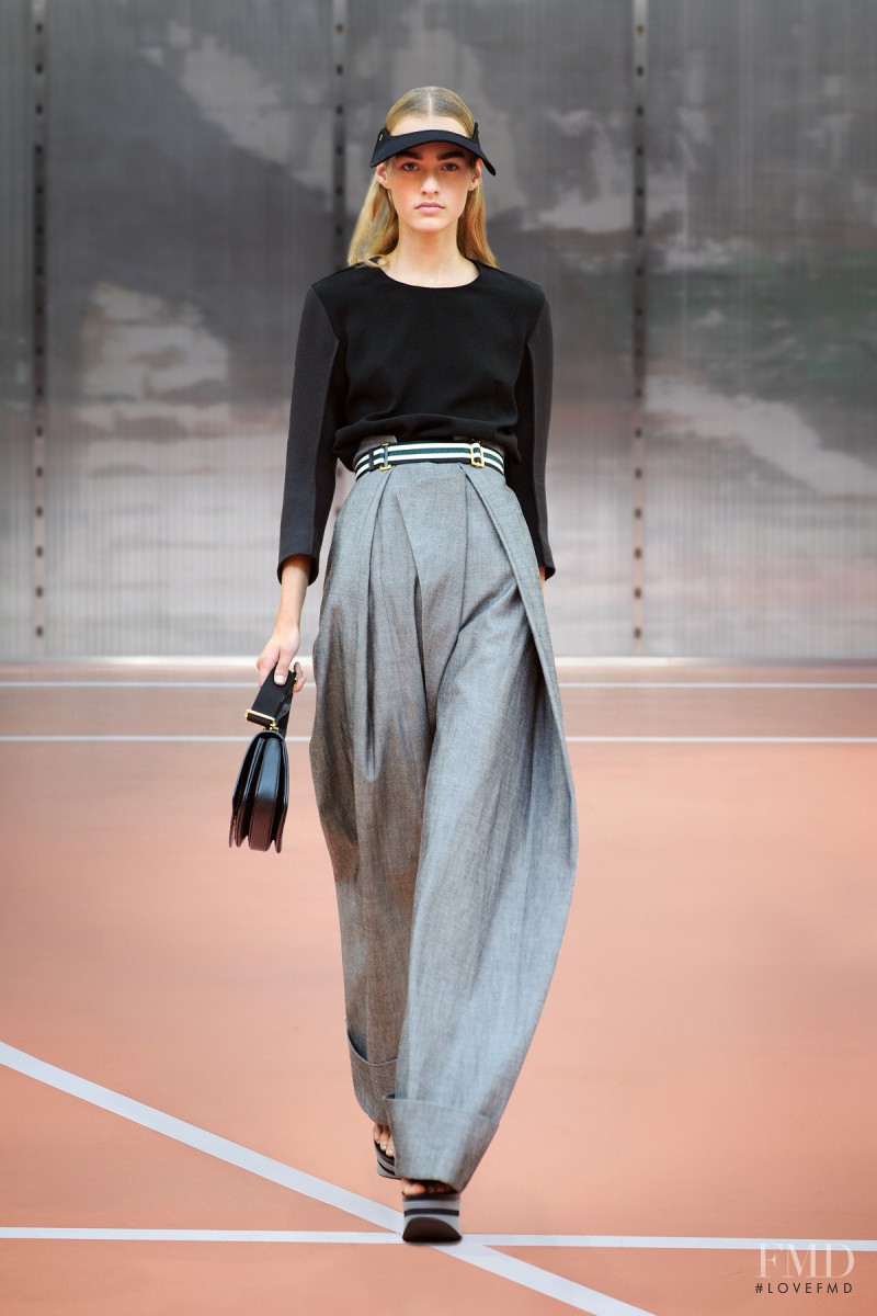 Maartje Verhoef featured in  the Marni fashion show for Spring/Summer 2014