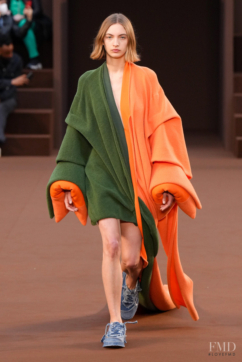 Rolf Schrader featured in  the Loewe fashion show for Autumn/Winter 2022
