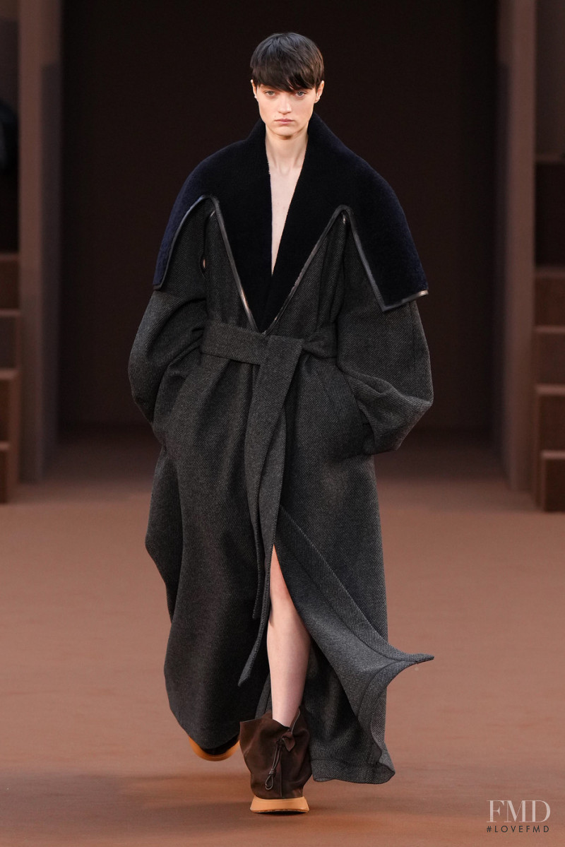 Tanya Churbanova featured in  the Loewe fashion show for Autumn/Winter 2022