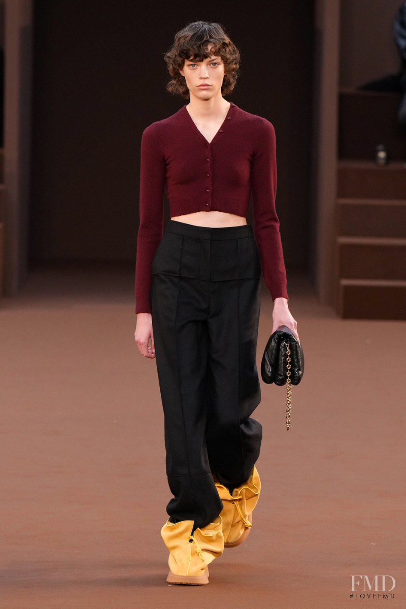 Alix Bouthors featured in  the Loewe fashion show for Autumn/Winter 2022