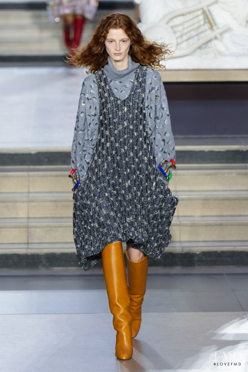 Clementine Balcaen featured in  the Louis Vuitton fashion show for Autumn/Winter 2022
