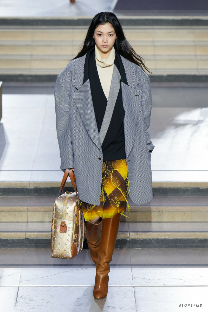 Mika Schneider featured in  the Louis Vuitton fashion show for Autumn/Winter 2022