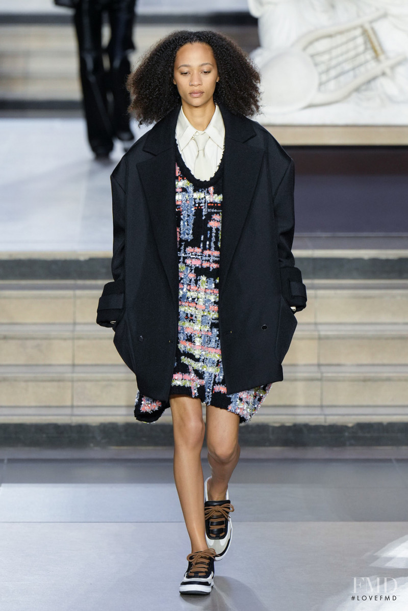 Selena Forrest featured in  the Louis Vuitton fashion show for Autumn/Winter 2022