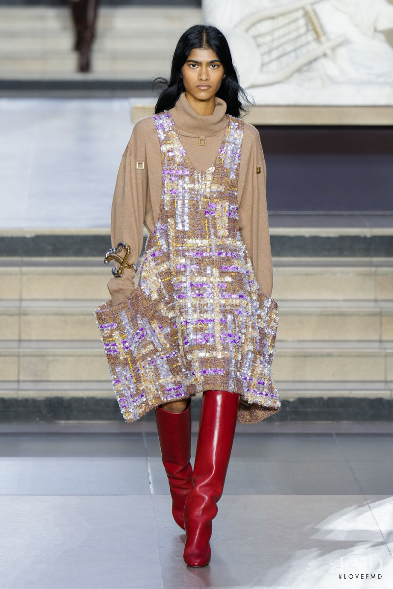 Ashley Radjarame featured in  the Louis Vuitton fashion show for Autumn/Winter 2022