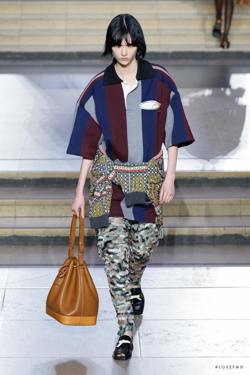 Sofia Steinberg featured in  the Louis Vuitton fashion show for Autumn/Winter 2022
