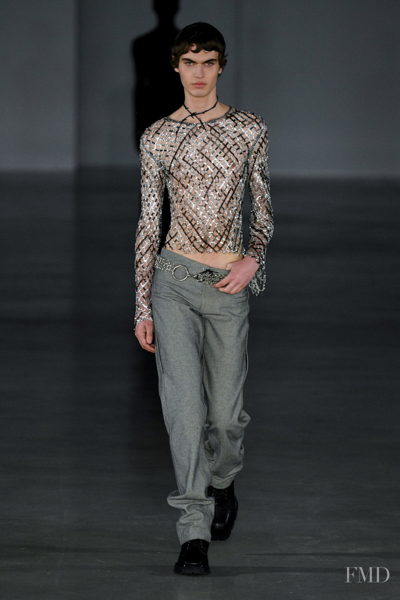 Lars Jammaers featured in  the Ludovic de Saint Sernin fashion show for Autumn/Winter 2022