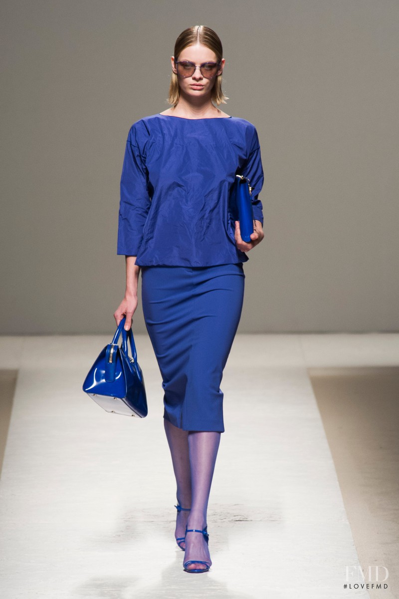 Stef van der Laan featured in  the Max Mara fashion show for Spring/Summer 2014