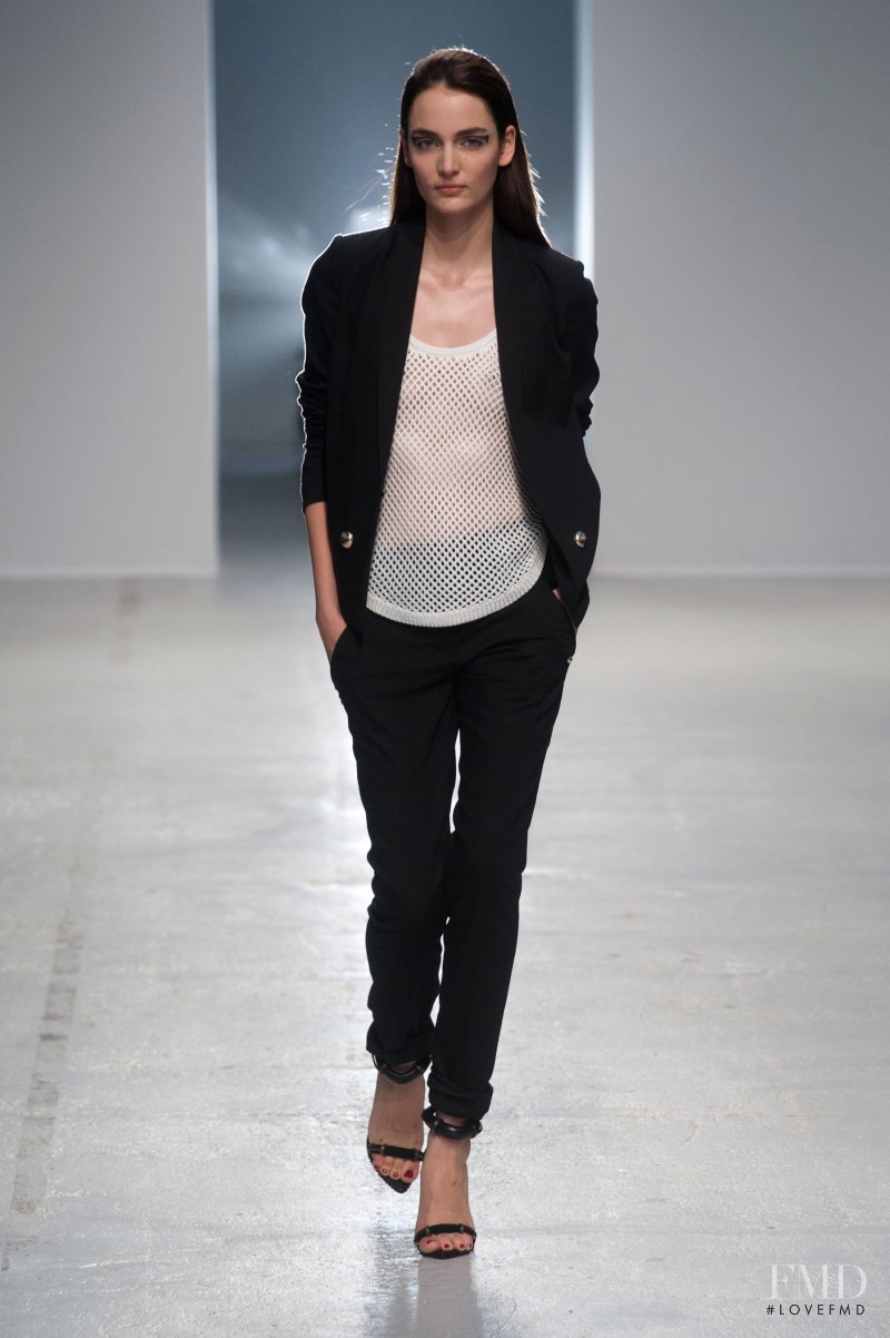 Zuzanna Bijoch featured in  the Anthony Vaccarello fashion show for Spring/Summer 2014