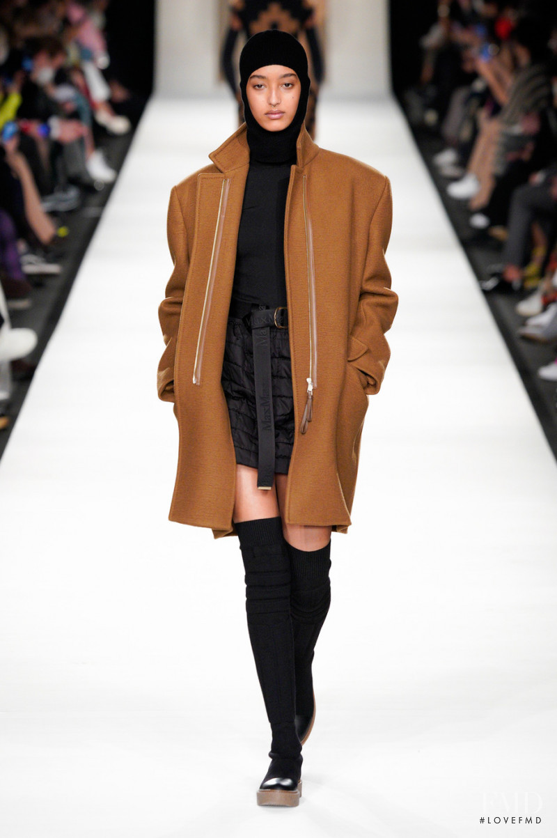 Mona Tougaard featured in  the Max Mara fashion show for Autumn/Winter 2022