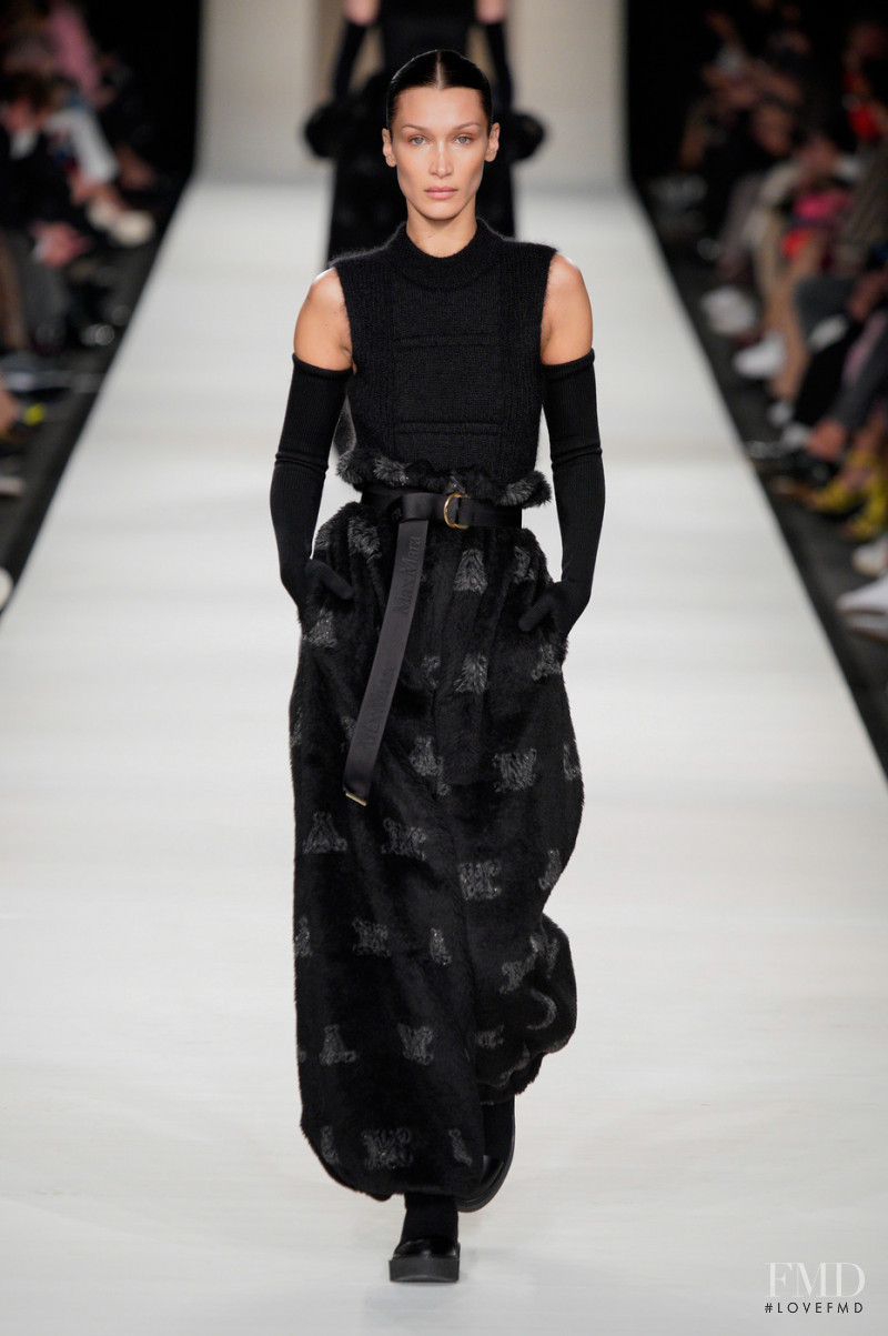 Bella Hadid featured in  the Max Mara fashion show for Autumn/Winter 2022