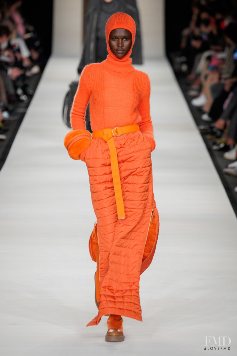 Amar Akway featured in  the Max Mara fashion show for Autumn/Winter 2022