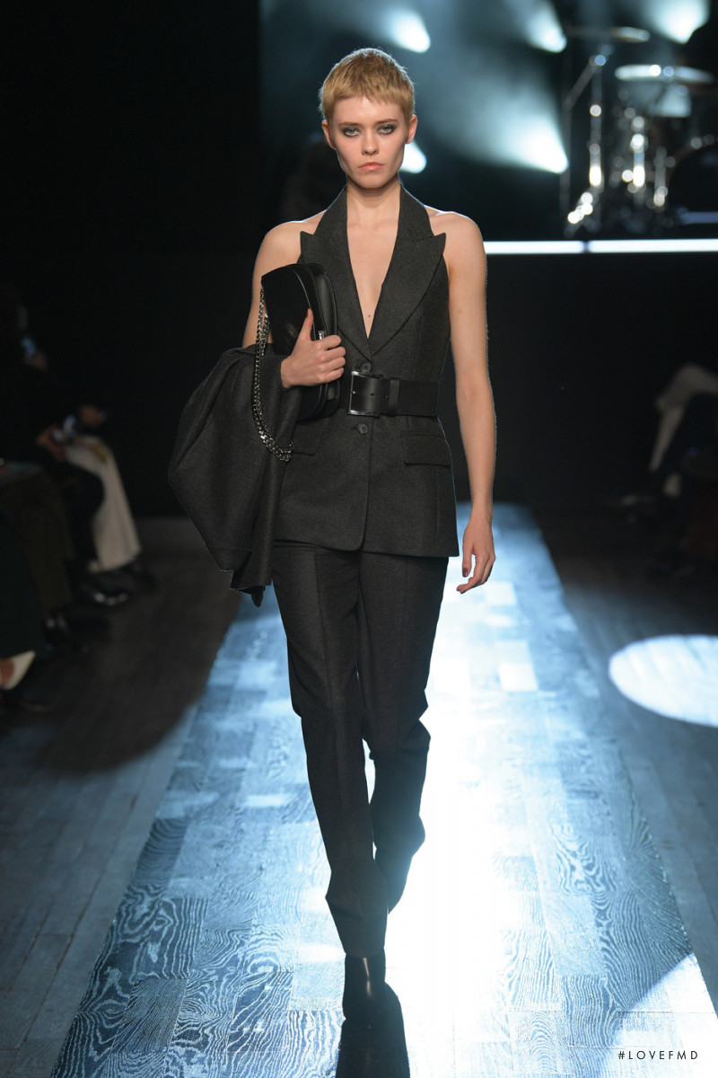 Maike Inga featured in  the Michael Kors Collection fashion show for Autumn/Winter 2022