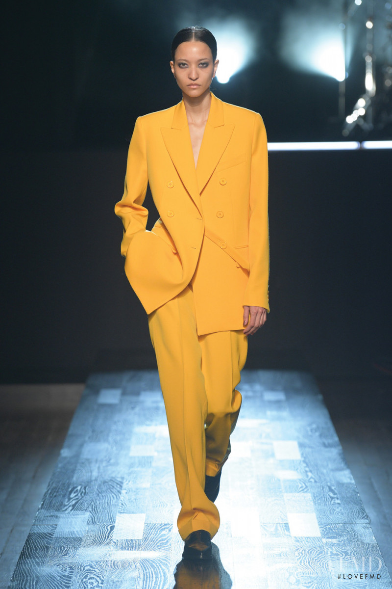 America Gonzalez featured in  the Michael Kors Collection fashion show for Autumn/Winter 2022